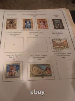 Collection de timbres d’Autriche des années 1900. Regardez seulement une partie de ce qui est inclus. Beaucoup
