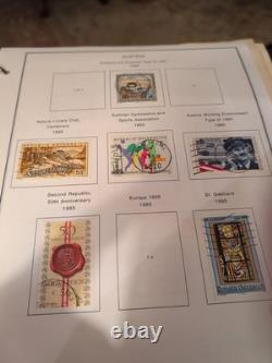 Collection de timbres d’Autriche des années 1900. Regardez seulement une partie de ce qui est inclus. Beaucoup