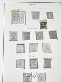 Collection de timbres d’Espagne 1854-1973 1044 timbres Album classique Sahara Guinée Maroc