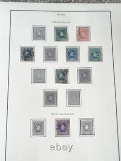 Collection de timbres d’Espagne 1854-1973 1044 timbres Album classique Sahara Guinée Maroc