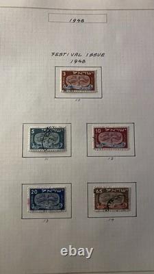 Collection de timbres d’Israël 1948-1951 Album des premières émissions de l’État 67 pages