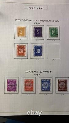 Collection de timbres d’Israël 1948-1951 Album des premières émissions de l’État 67 pages