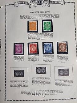 Collection de timbres d'Israël 1948-1977 Ensembles Mint NH dans TROIS albums