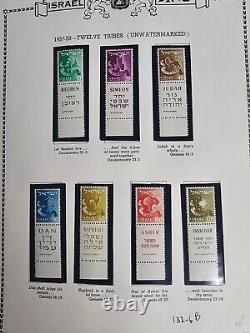Collection de timbres d'Israël 1948-1977 Ensembles Mint NH dans TROIS albums