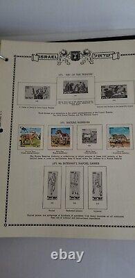 Collection de timbres d'Israël dans un album Minkus Plus de 400 timbres