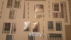 Collection de timbres d'Israël dans un album, tous les blocs/bandes etc. avec onglet, non montés, neufs.