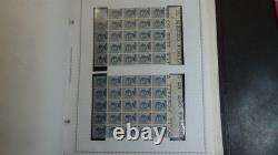 Collection de timbres d’Italie Stampsweis dans un album spécial Minkus, rempli de timbres
