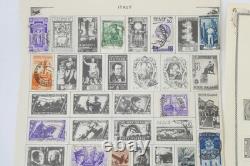 Collection de timbres d’Italie des années 1860 aux années 1950, émissions du Royaume et de la République sur pages d’album