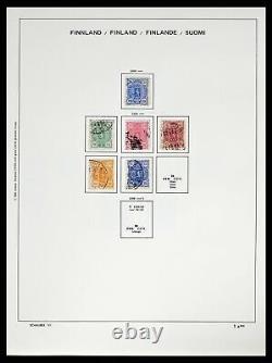 Collection de timbres d'occasion Lot 38552 Finlande 1856-2014 dans 2 albums Schaubek