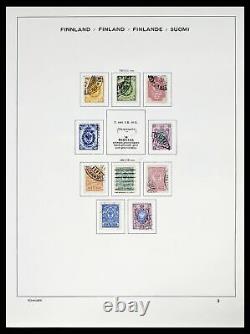 Collection de timbres d'occasion Lot 38552 Finlande 1856-2014 dans 2 albums Schaubek