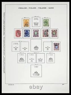 Collection de timbres d'occasion Lot 38552 Finlande 1856-2014 dans 2 albums Schaubek