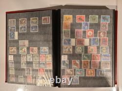 Collection de timbres d'occasion d'Allemagne - 1400 timbres différents dans un album Lighthouse