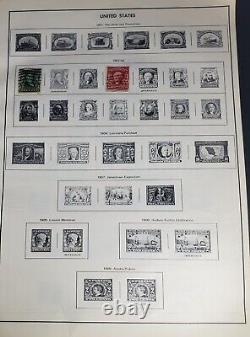 Collection de timbres d'occasion et neufs Album de timbres H. E. Harris US Liberty 1847-1970s