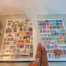 Collection de timbres de 16 pages pleine des États-Unis, du Canada, de l'Europe et de l'international.
