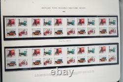 Collection de timbres de 2002-2005 des États-Unis comprenant 47 feuillets en livre dans un album White Ace. Valeur faciale : 250 $ +