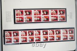 Collection de timbres de 2002-2005 des États-Unis comprenant 47 feuillets en livre dans un album White Ace. Valeur faciale : 250 $ +