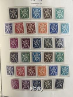 Collection de timbres de Belgique de 1849 dans un album Scott (photos dans la description)