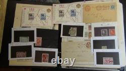 Collection de timbres de Belgique sur 2 pages d’album postal Harris, estimation 2000 timbres