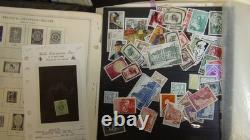 Collection de timbres de Belgique sur 2 pages d’album postal Harris, estimation 2000 timbres