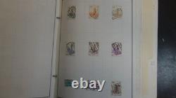 Collection de timbres de Belgique sur 2 pages d’album postal Harris, estimation 2000 timbres