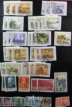 Collection de timbres de Chine RPC 1949-1990's Neufs/Usagés sur des pages d'album Vario JW