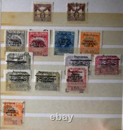 Collection de timbres de Fiume, neufs et usagés, dans un album