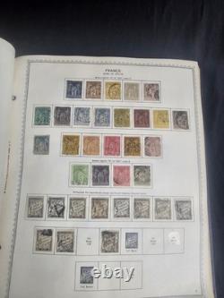 Collection de timbres de France 1862-1978 dans un album Scott, plus de 12 000 $
