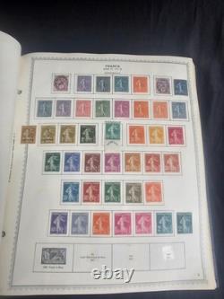 Collection de timbres de France 1862-1978 dans un album Scott, plus de 12 000 $