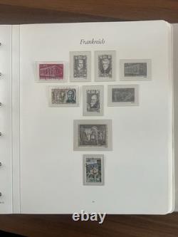 Collection de timbres de France 1950-1970, album Borek d’environ 50 pages, d’occasion
