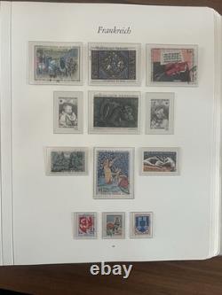 Collection de timbres de France 1950-1970, album Borek d’environ 50 pages, d’occasion