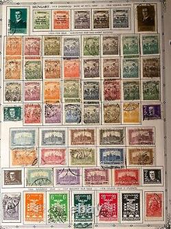 Collection de timbres de HONGRIE ENORME LOT VINTAGE sur des pages d'album B. O. B. EXPEDITION BON MARCHÉ