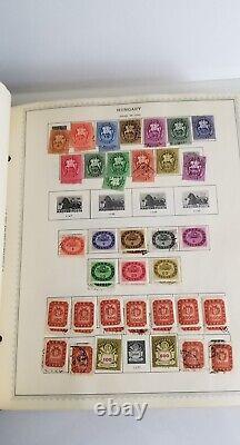 Collection de timbres de Hongrie dans un album Minkus comprenant BIEN PLUS de 1800 timbres.