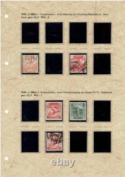 Collection de timbres de Manchukuo Partie 2 Commémoratifs et spéciaux sur 16 pages d'album