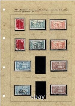 Collection de timbres de Manchukuo Partie 2 Commémoratifs et spéciaux sur 16 pages d'album