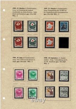 Collection de timbres de Manchukuo Partie 2 Commémoratifs et spéciaux sur 16 pages d'album