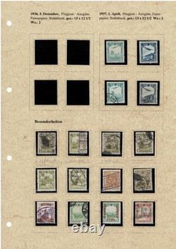 Collection de timbres de Manchukuo Partie 2 Commémoratifs et spéciaux sur 16 pages d'album
