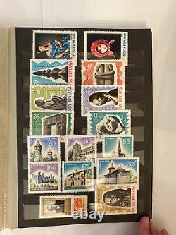 Collection de timbres de Roumanie, excellente collection montée/suspendue dans un album spécialisé