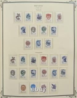 Collection de timbres de Russie MNH ensembles complets 1986-97 dans un album Scott