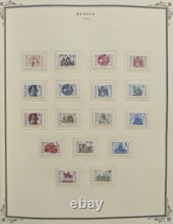 Collection de timbres de Russie MNH ensembles complets 1986-97 dans un album Scott