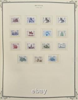 Collection de timbres de Russie MNH ensembles complets 1986-97 dans un album Scott