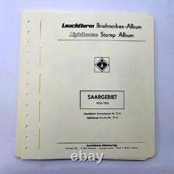 Collection de timbres de Sarre 1920-1959 sur feuilles d'album