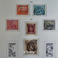 Collection de timbres de Sarre 1920-1959 sur feuilles d'album