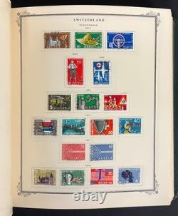 Collection de timbres de Suisse Album spécialisé Scott neufs et oblitérés 1843-1990 ZAYIX
