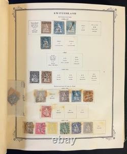 Collection de timbres de Suisse Album spécialisé Scott neufs et oblitérés 1843-1990 ZAYIX Collection de timbres de Suisse Album spécialisé Scott neufs et oblitérés 1843-1990 ZAYIX