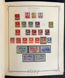 Collection de timbres de Suisse Album spécialisé Scott neufs et oblitérés 1843-1990 ZAYIX