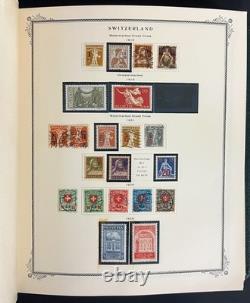 Collection de timbres de Suisse Album spécialisé Scott neufs et oblitérés 1843-1990 ZAYIX