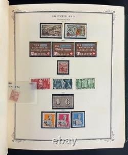 Collection de timbres de Suisse Album spécialisé Scott neufs et oblitérés 1843-1990 ZAYIX