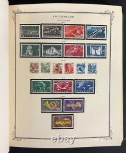 Collection de timbres de Suisse Album spécialisé Scott neufs et oblitérés 1843-1990 ZAYIX