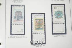 Collection de timbres de Tchécoslovaquie 1968-1974, plus de 350 timbres stockés dans un album rouge