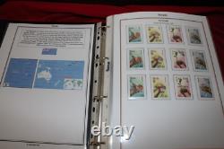 Collection de timbres de Tuvalu 1989-1998 U/m Neuf, Bon État Utilisé, Échantillons Etc Dans un Album